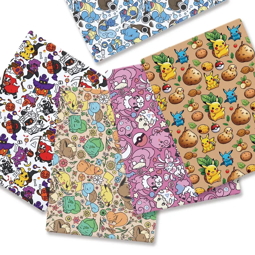 Baby Clothing In Japan - Pokemon การ์ตูน Fabric140*50 ซม.Handmade เย็บ Patchwork
