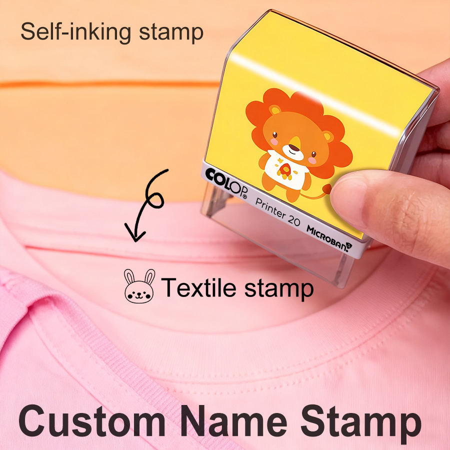 Baby Clothing Names - ปั๊มตราประทับชื่อสำหรับเสื้อผ้าเด็ก | ปั๊มชื่อกันน้ำสำหรับผ้าและสิ่งทอ | ใช้ประทับชื่อบนเครื่องแบบนักเรียน กระเป๋า