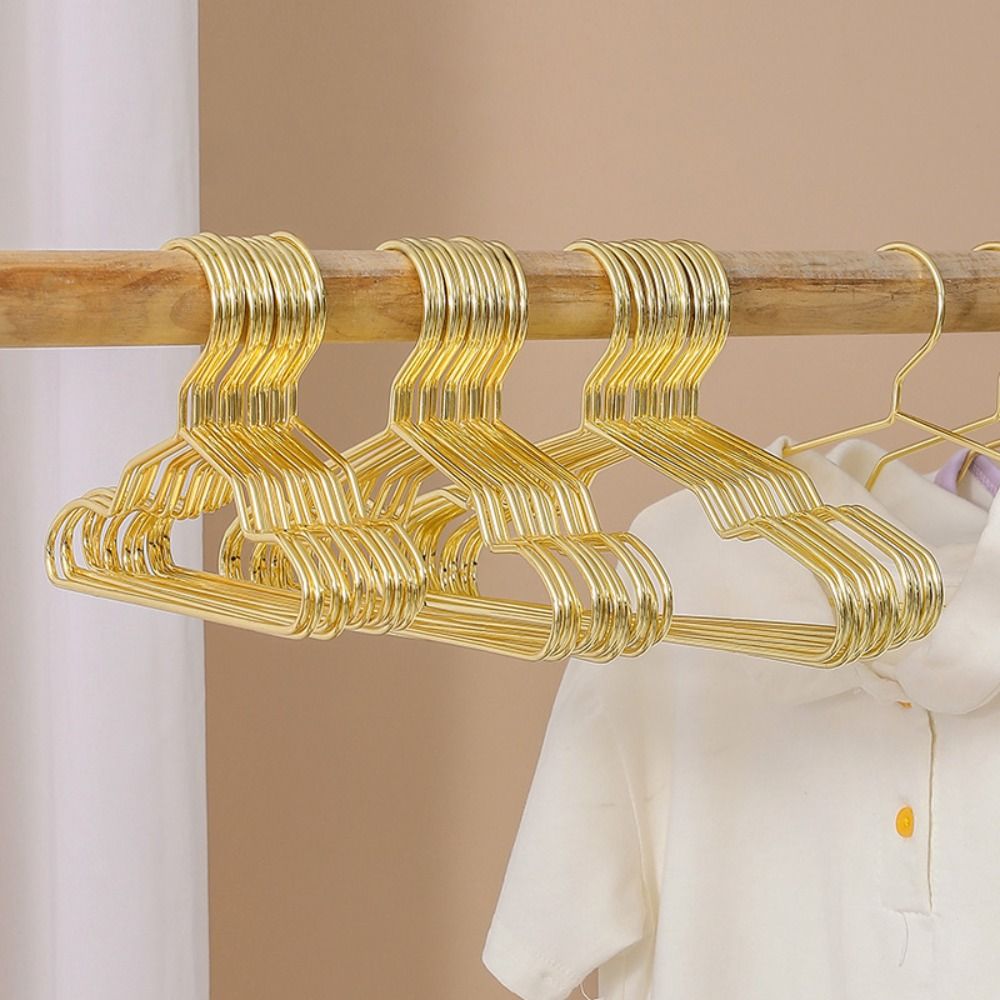 Baby Clothing Drying Rack - 10pcs ใหม่ 15/20/25 ซม.แขวนเสื้อผ้าขนาดเล็ก Golden With