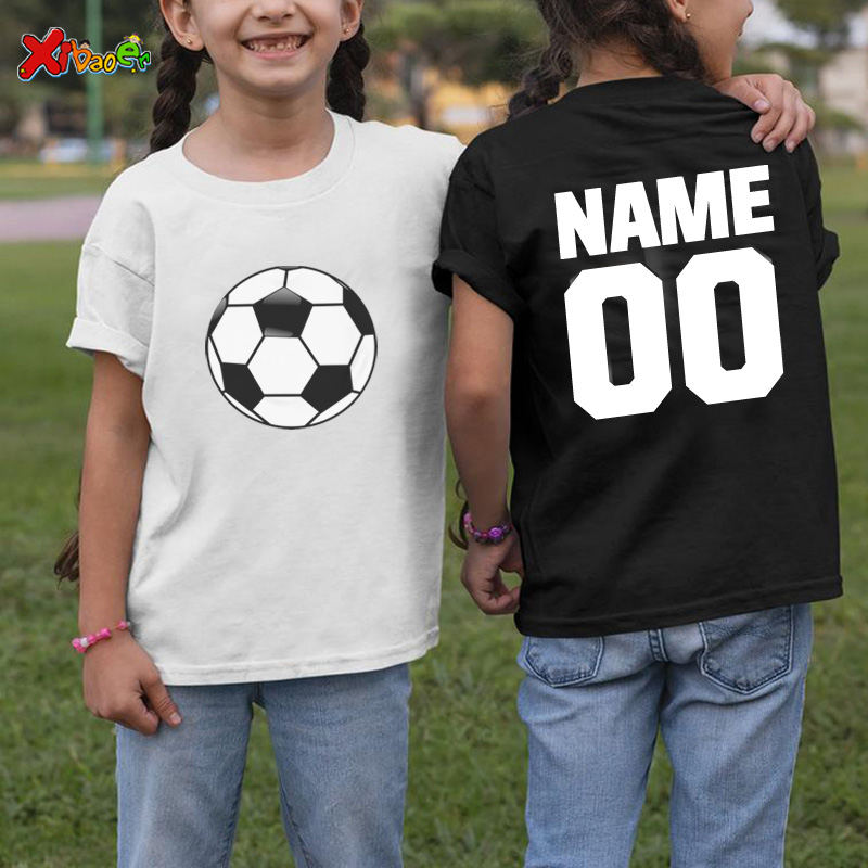 Baby Clothing Names - เด็ก TShirt ฟุตบอล2021เด็กหญิงเด็กชายวันเกิด T เสื้อ Custom