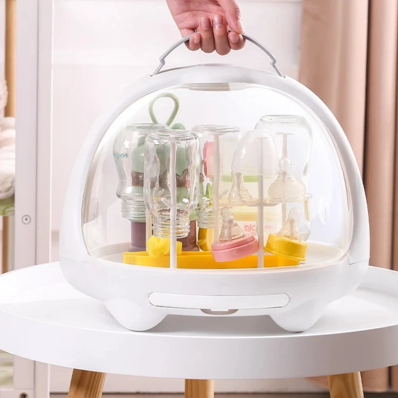 Baby Clothing Drying Rack - ขวดนมเด็กDrying Rack Anti-Dust Storageกล่องฝาครอบพยาบาลบนโต๊ะอาหารคอนเทนเนอร์Hygienic Organizer