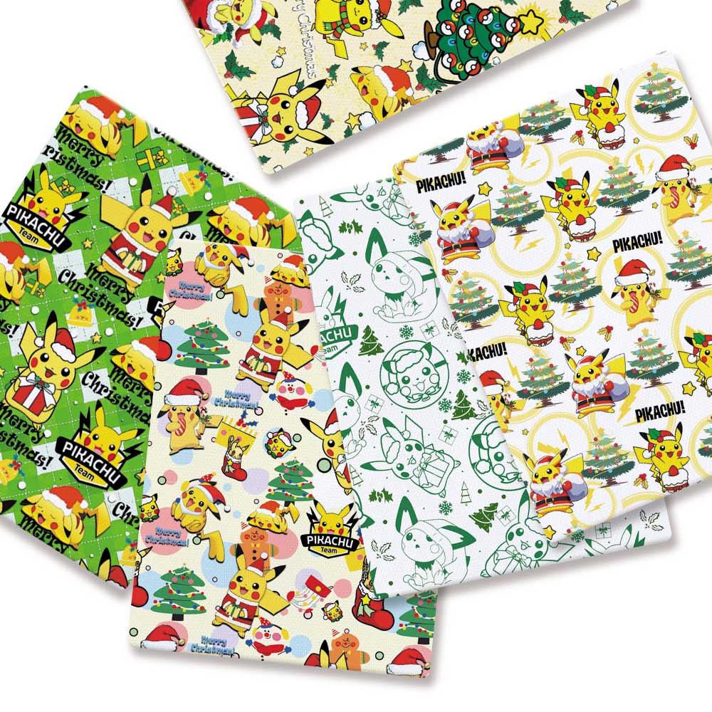Baby Clothing In Japan - ชุดเดรสลายการ์ตูนโปเกมอนสำหรับเด็ก Fabric140 * 50ซม. งานเย็บปะต่อผ้าสำหรับผ้าพิมพ์บ้านงานเย็บผ้าสำหรับเด็ก