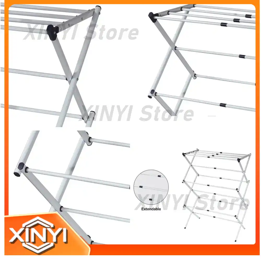 Baby Clothing Drying Rack - ราวแขวนเสื้อผ้าเด็กแบบพับได้ ชั้นวางเสื้อผ้าแบบพกพา สำหรับเด็กทารก เด็กวัยหัดเดิน และเด็กเล็ก