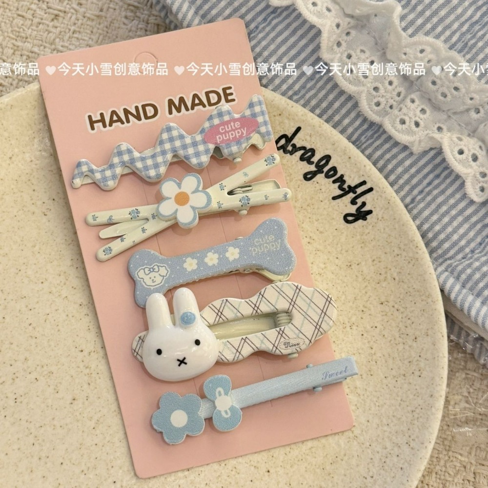 Baby Clothing In Japan - กิ๊บติดผมมิฟฟี่ 5 ชิ้น น่ารักสำหรับเด็ก กิ๊บติดผมข้าง ลายการ์ตูนคาวาอี้