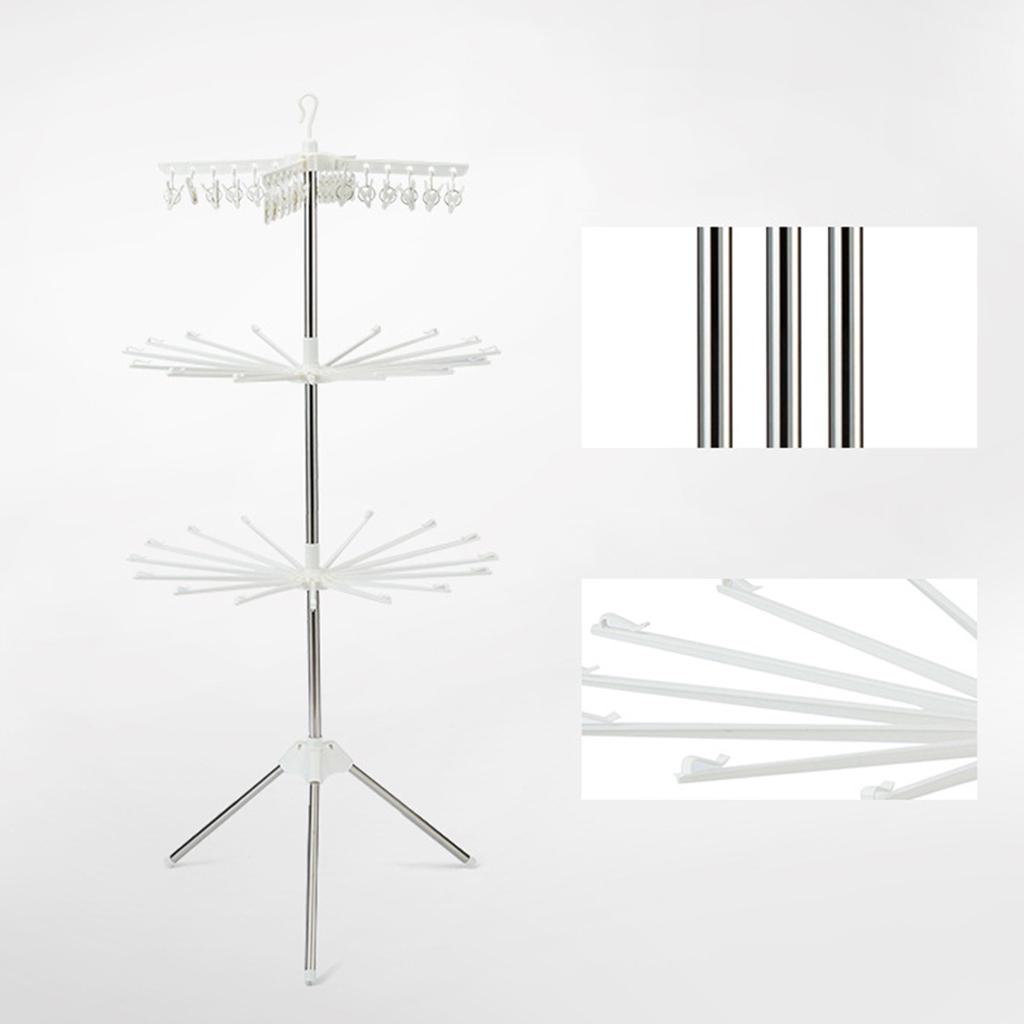 ราวตากผ้าสแตนเลสแบบพับได้ 3 ชั - Baby Clothing Drying Rack บทวิจารณ์และราคา