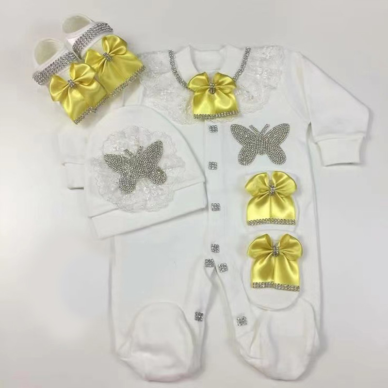ชุดรอมเปอร์ต้อนรับกลับบ้าน 4 ช - Baby Clothing Names บทวิจารณ์และราคา