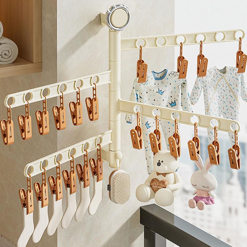 ราวตากผ้าเสื้อผ้าที่เหมาะกับกา - Baby Clothing Drying Rack บทวิจารณ์และราคา