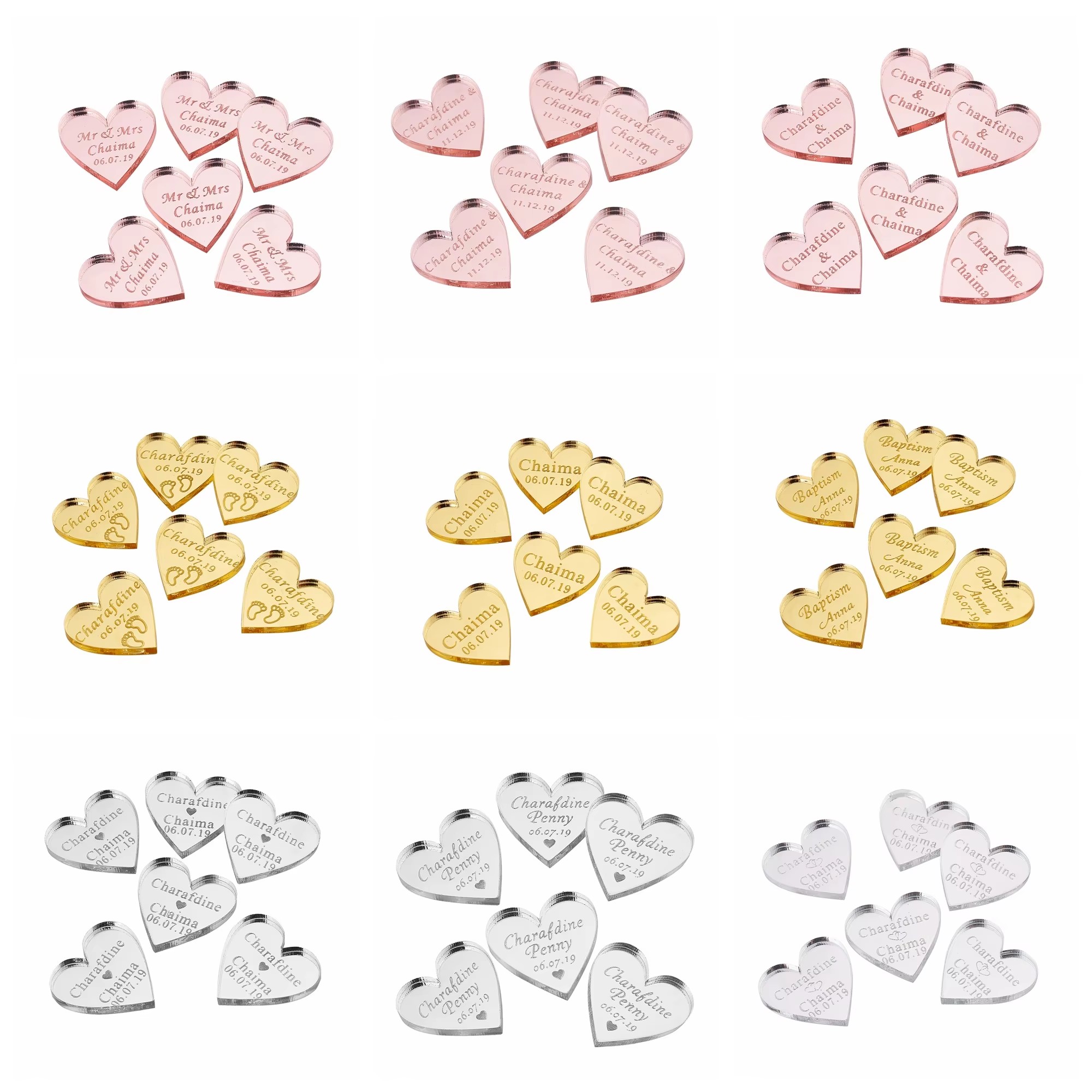 20/50/100Pcs Personalized Acry - Baby Clothing Names บทวิจารณ์และราคา