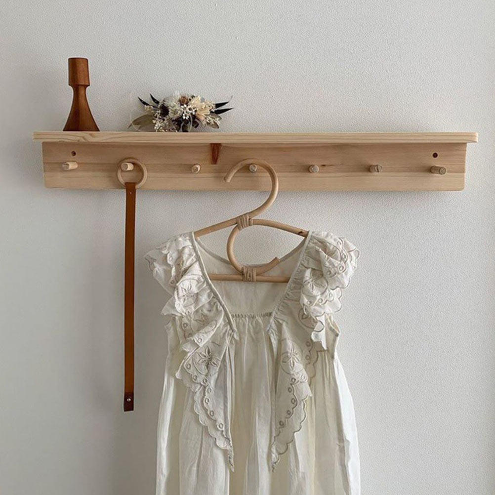 1 ชิ้น ไม้แขวนเสื้อเด็กแบบหวาย - Baby Clothing Drying Rack บทวิจารณ์และราคา