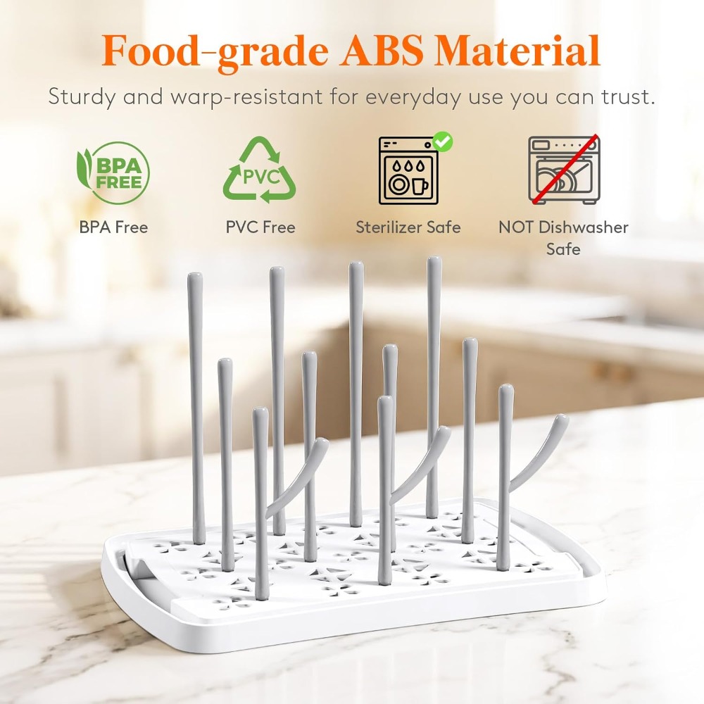 ชั้นวางขวดนมพร้อมถาด ชั้นวางขว - Baby Clothing Drying Rack บทวิจารณ์และราคา
