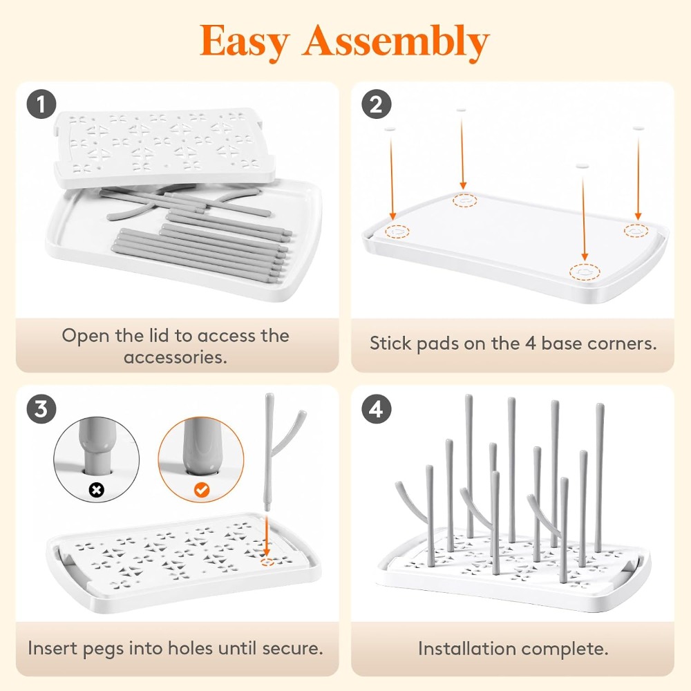 ชั้นวางขวดนมพร้อมถาด ชั้นวางขว - Baby Clothing Drying Rack บทวิจารณ์และราคา