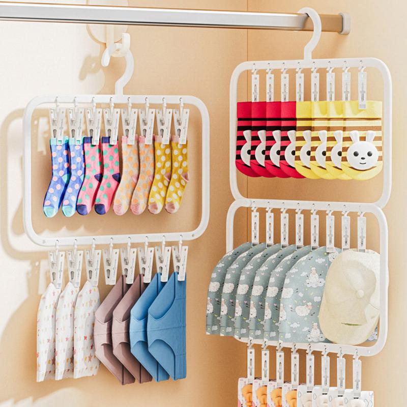 ไม้แขวนถุงเท้าอเนกประสงค์แบบหล - Baby Clothing Drying Rack บทวิจารณ์และราคา